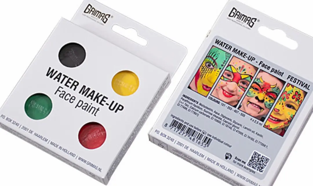 Grimas Water Make-up - 4x2,5ml Multicolour