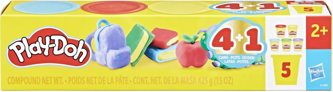 Play-Doh Weer naar school-set 5x85g