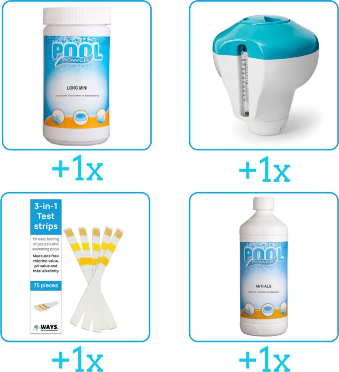Pool Power Zwembad Onderhoudspakket 4-delig