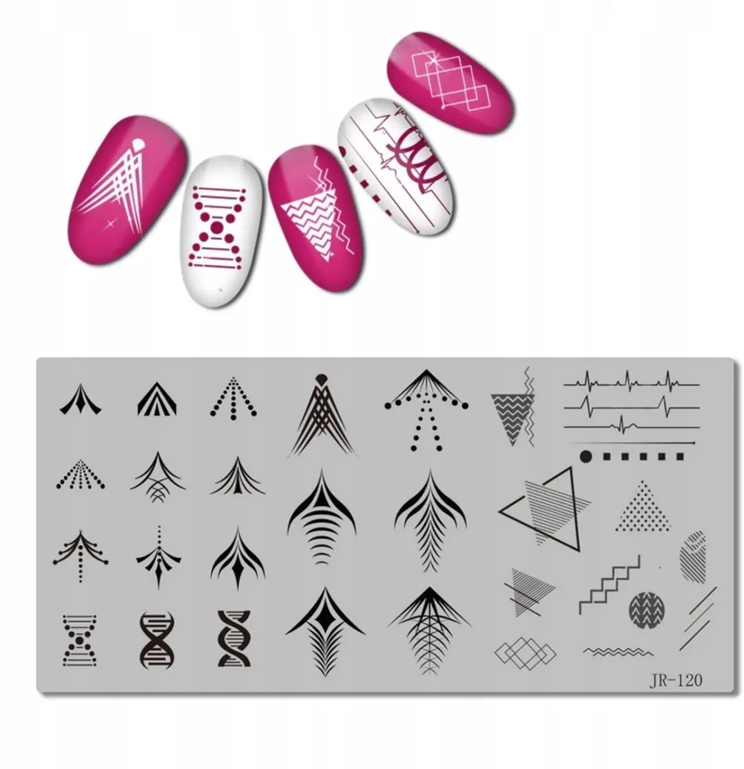 Born Pretty JR-120 Stempelplaat Nageldecoratie