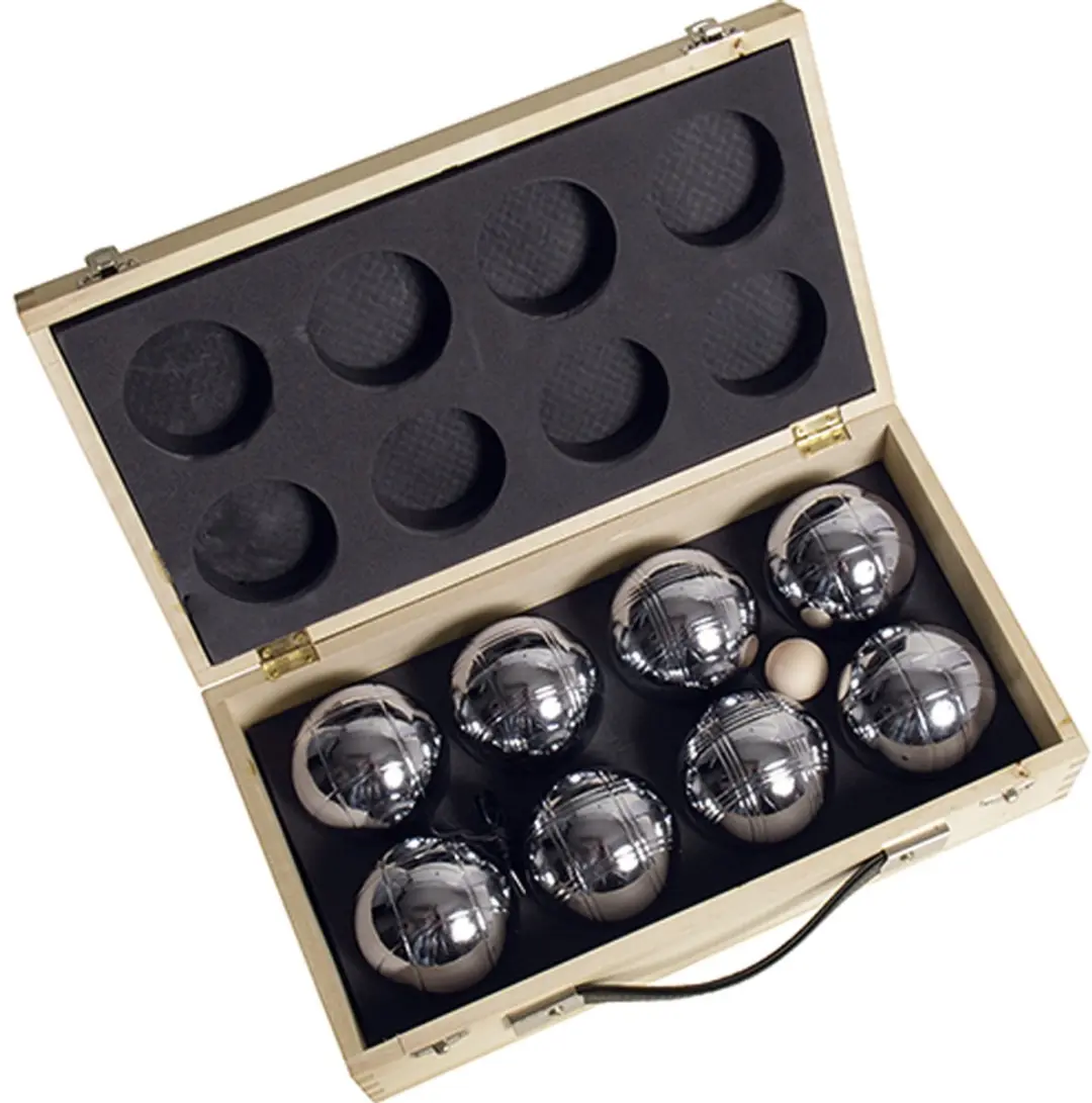 Buffalo Jeu de Boules Set Metaal 8 Stuks - Houten Doos