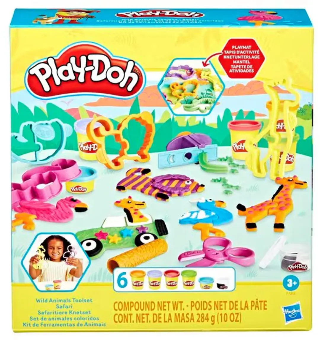 Play-Doh Klei Set Wilde Dieren - 6 Stuks - afbeelding 6 van 6