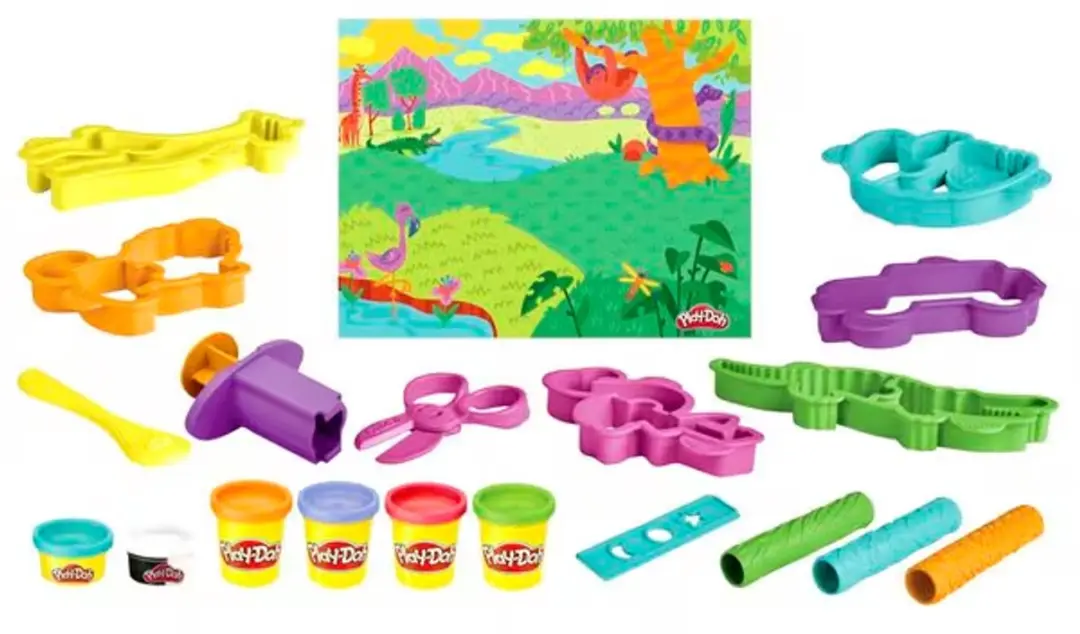 Play-Doh Klei Set Wilde Dieren - 6 Stuks