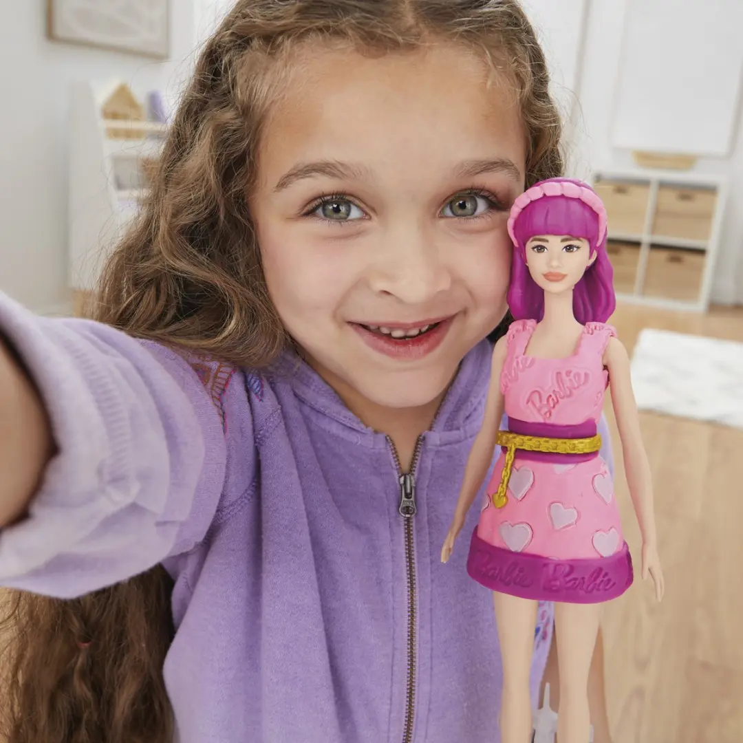 Play-Doh Barbiepop Hartjes en Haar Boetseerklei - 15 Stuks