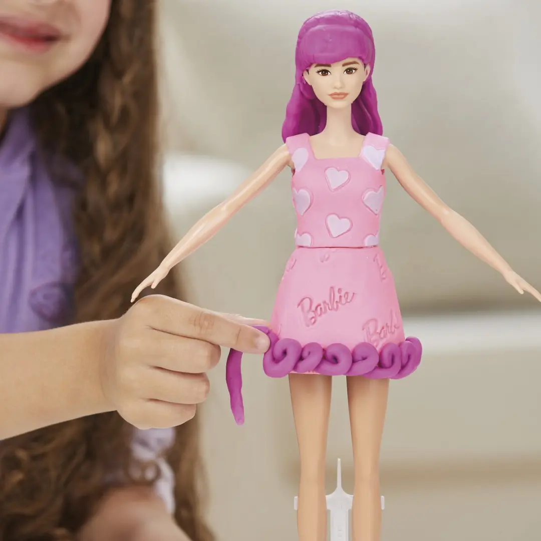 Play-Doh Barbiepop Hartjes en Haar Boetseerklei - 15 Stuks