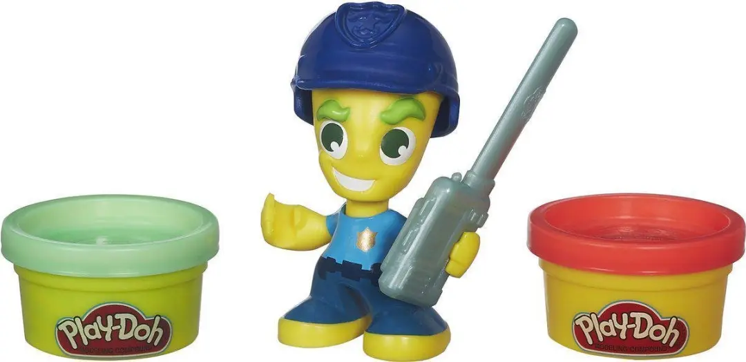 Play-Doh Town Figuren - Meerkleurig - 3 Potjes 56g