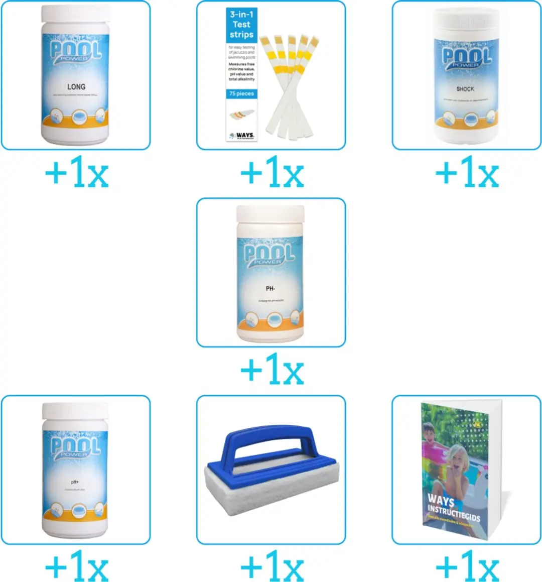 Pool Power Zwembad Onderhoudspakket 7-delig