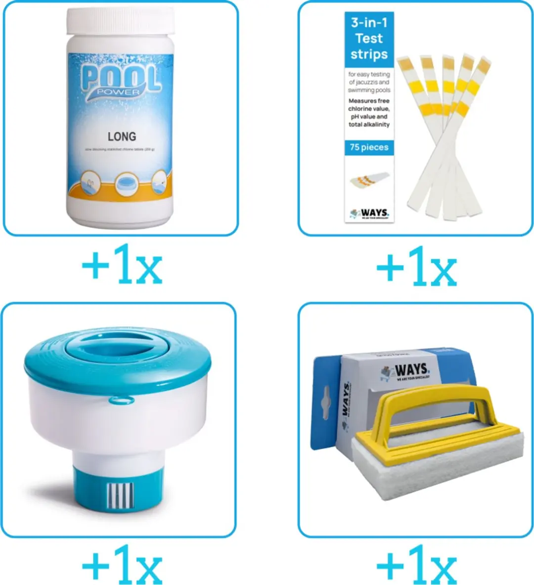 Pool Power Zwembad Onderhoudspakket 4-delig