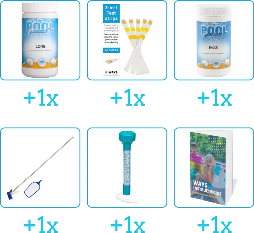 Pool Power Zwembad Onderhoudspakket 6-delig