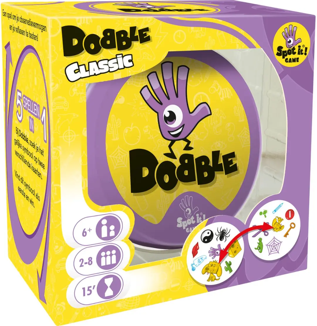 Zygomatic Dobble Classic Nederlandstalig Kaartspel 19520