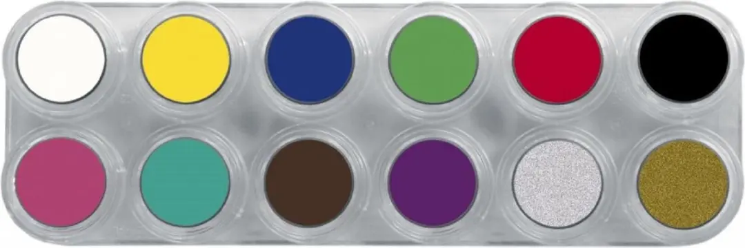 Grimas Waterschmink Pure Make-Up Palette A - 12 Kleuren