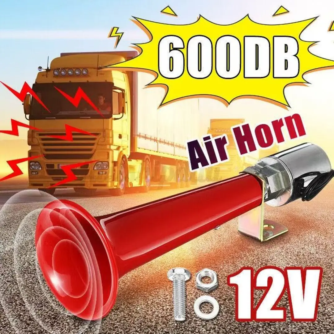 RedParrot 12V Luchthoorn - Rood