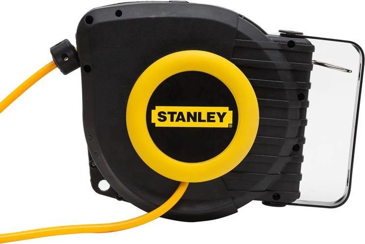 Stanley Perslucht Luchtslanghaspel 9m - Muurmontage