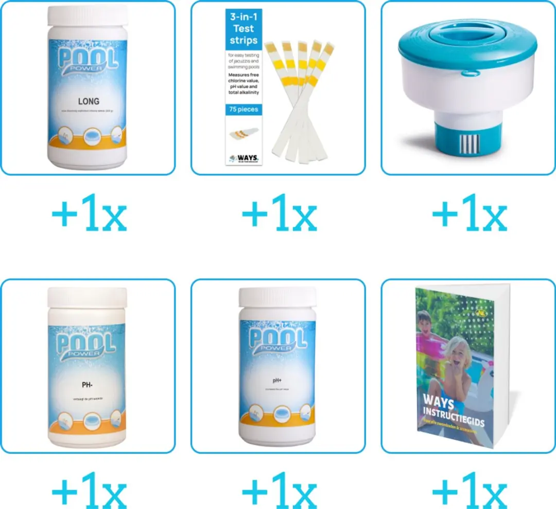 Pool Power Zwembad Onderhoudspakket 6-delig