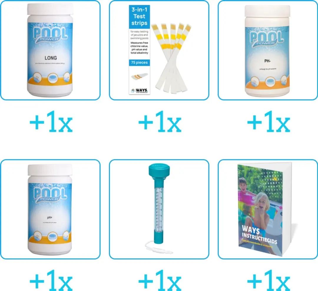 Pool Power Zwembad Onderhoudspakket 6-delig