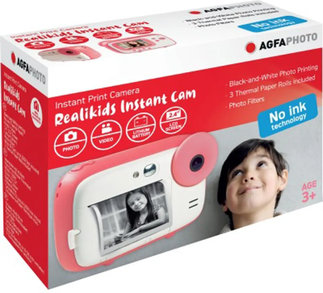 AgfaPhoto Realkids Cam AGFARKICPK Instantcamera - Roze