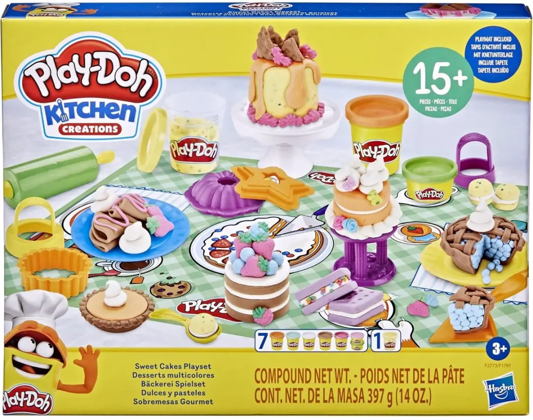 Play-Doh Zoete Taarten Speelset - 23 Stuks - Veelkleurig