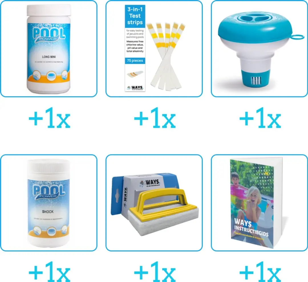 Pool Power Zwembad Onderhoudspakket 6-delig