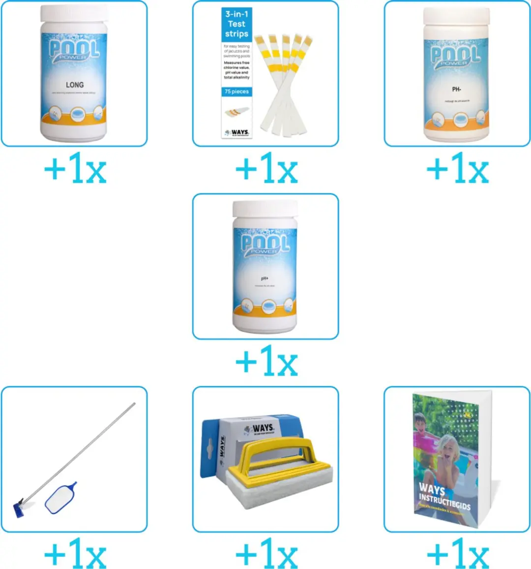 Pool Power Zwembad Onderhoudspakket 7-delig