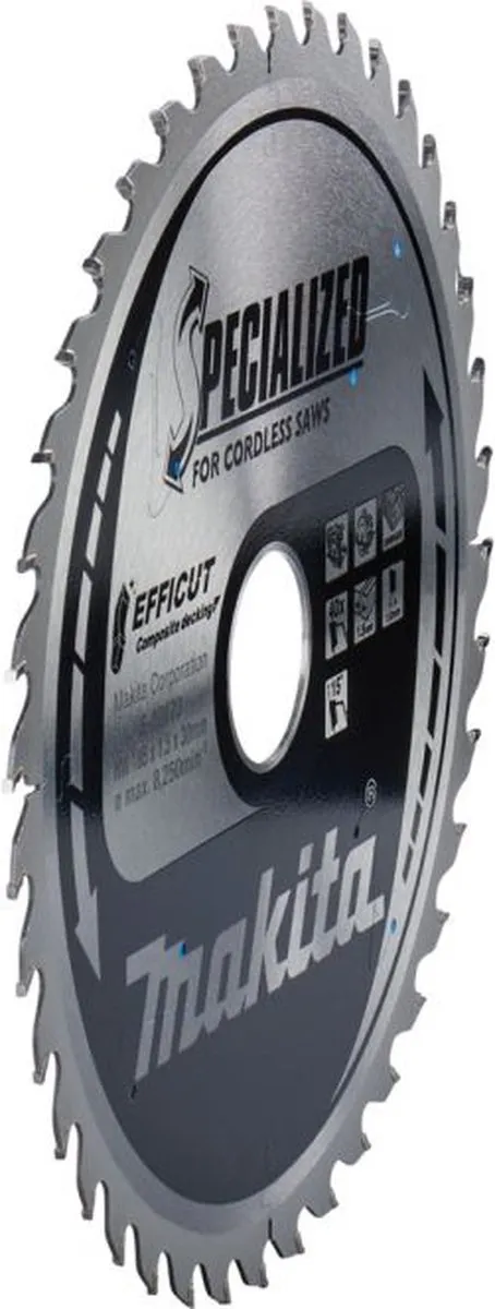 Makita E-12170 Cirkelzaagblad WPC 185mm 40T
