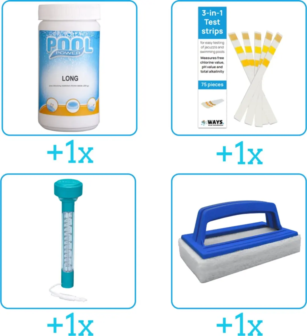 Pool Power Onderhoudspakket 4-delig