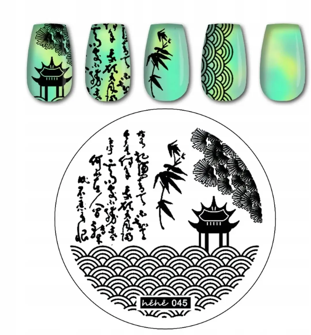 Born Pretty Hehe Serie Stempelplaat Nagelkunst 5,6cm