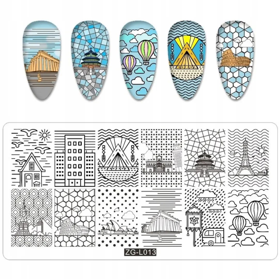 Born Pretty Nageldecoratie Stempelplaat ZG-L013