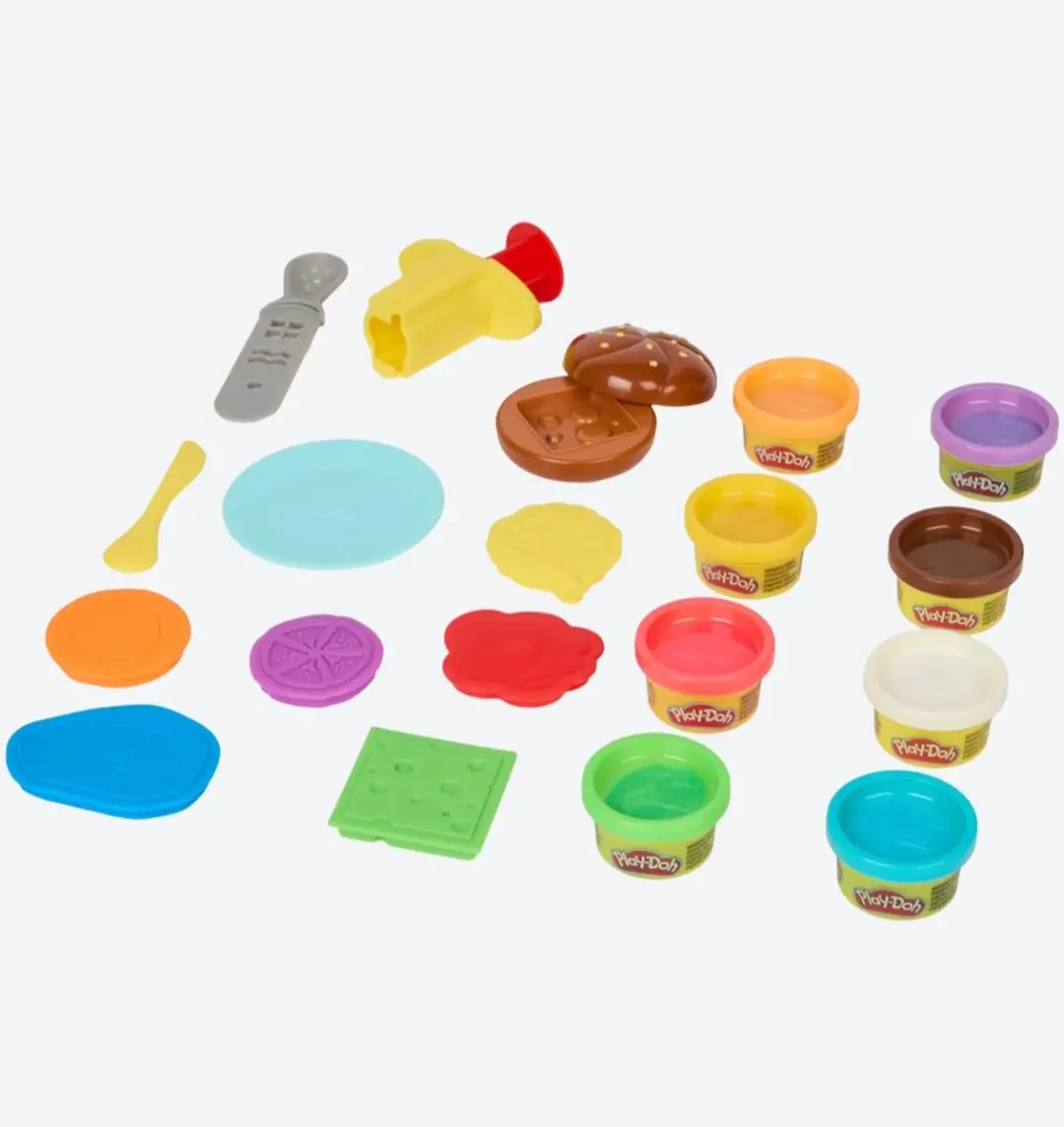 Play-Doh Burger & Fries Playset - Kleurenmix - 20 Stuks