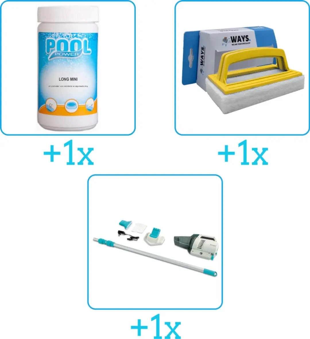 Pool Power Onderhoudspakket 3-delig