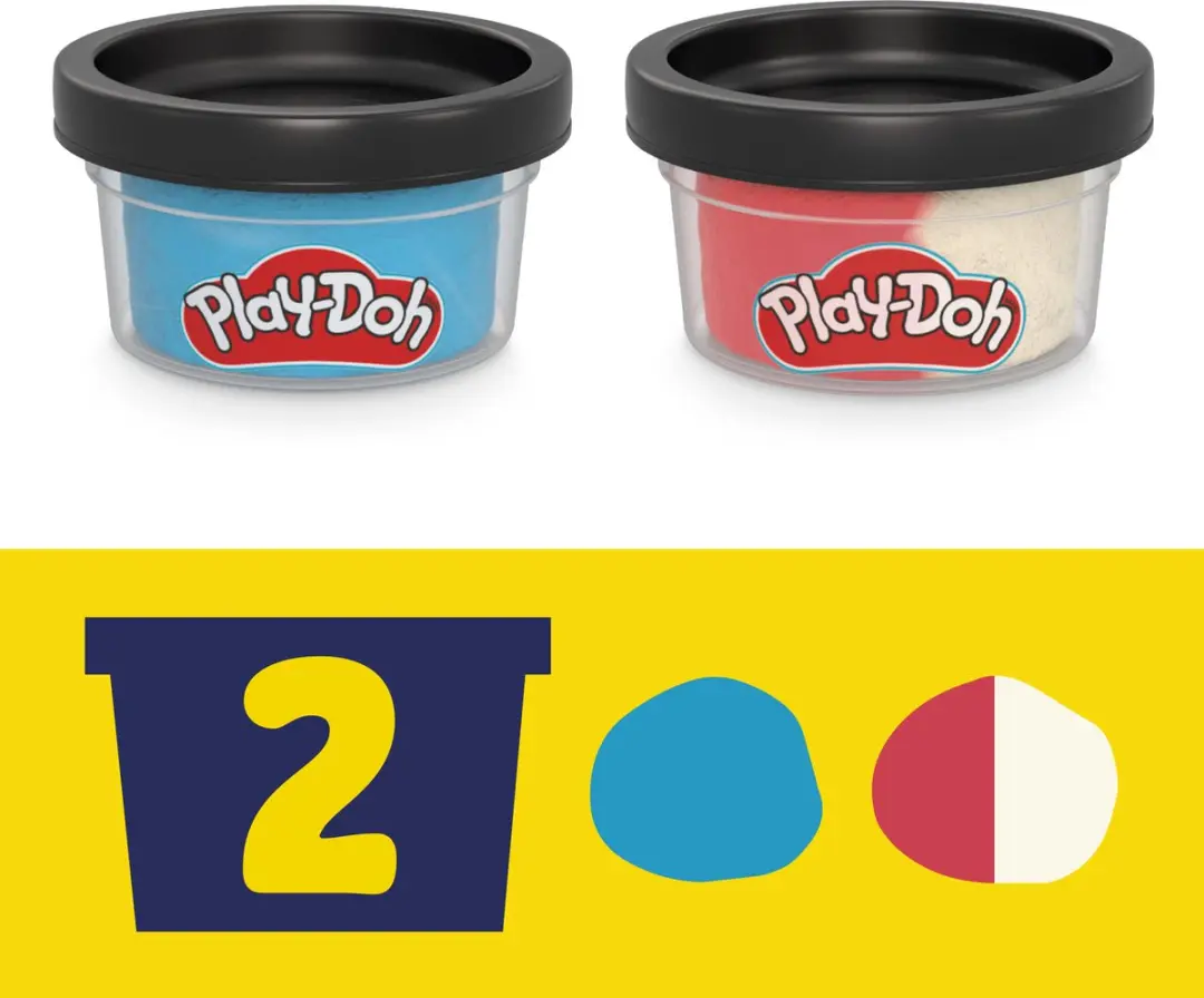 Play-Doh Marvel Captain America Stempelschild - 5 Stuks