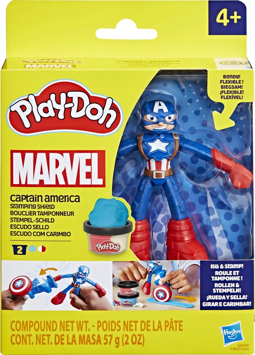 Play-Doh Marvel Captain America Stempelschild