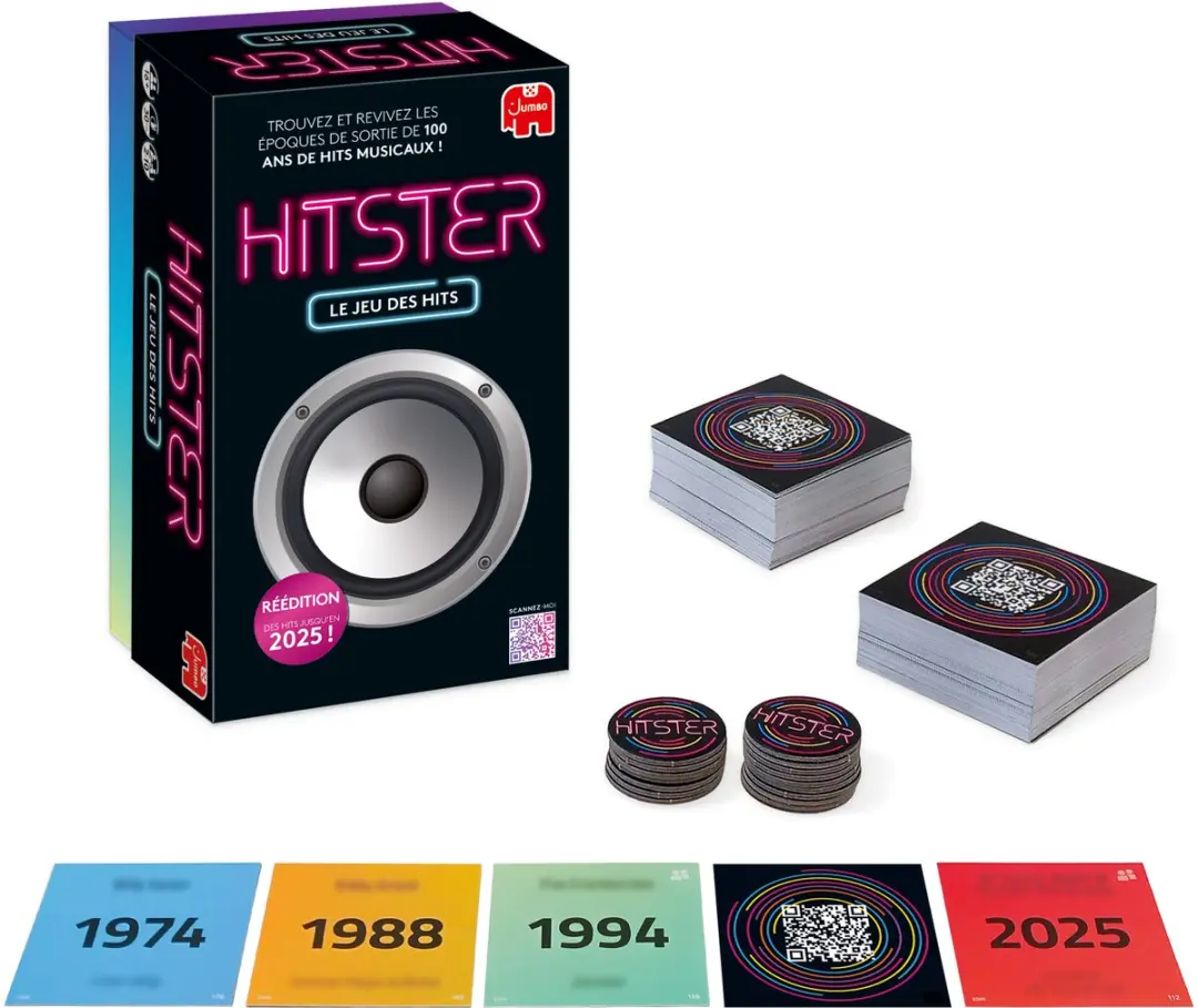 Hitster Original Franstalig Partyspel 19899 - 2-4 Spelers - afbeelding 6 van 6