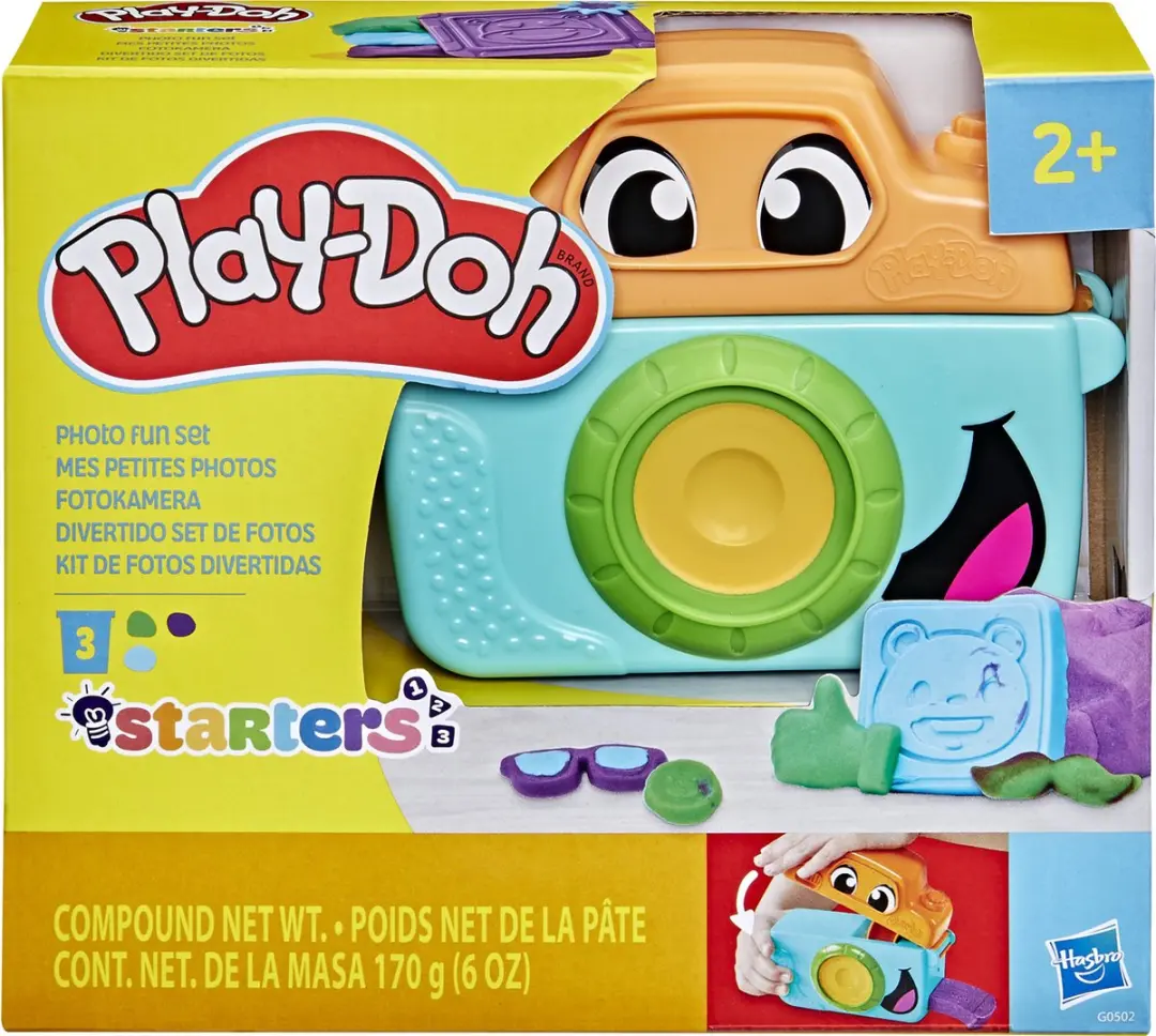 Play-Doh Fotoplezier Voor Beginners Speelset - Speelgoedcamera & 3 Klei - 12 Stuks