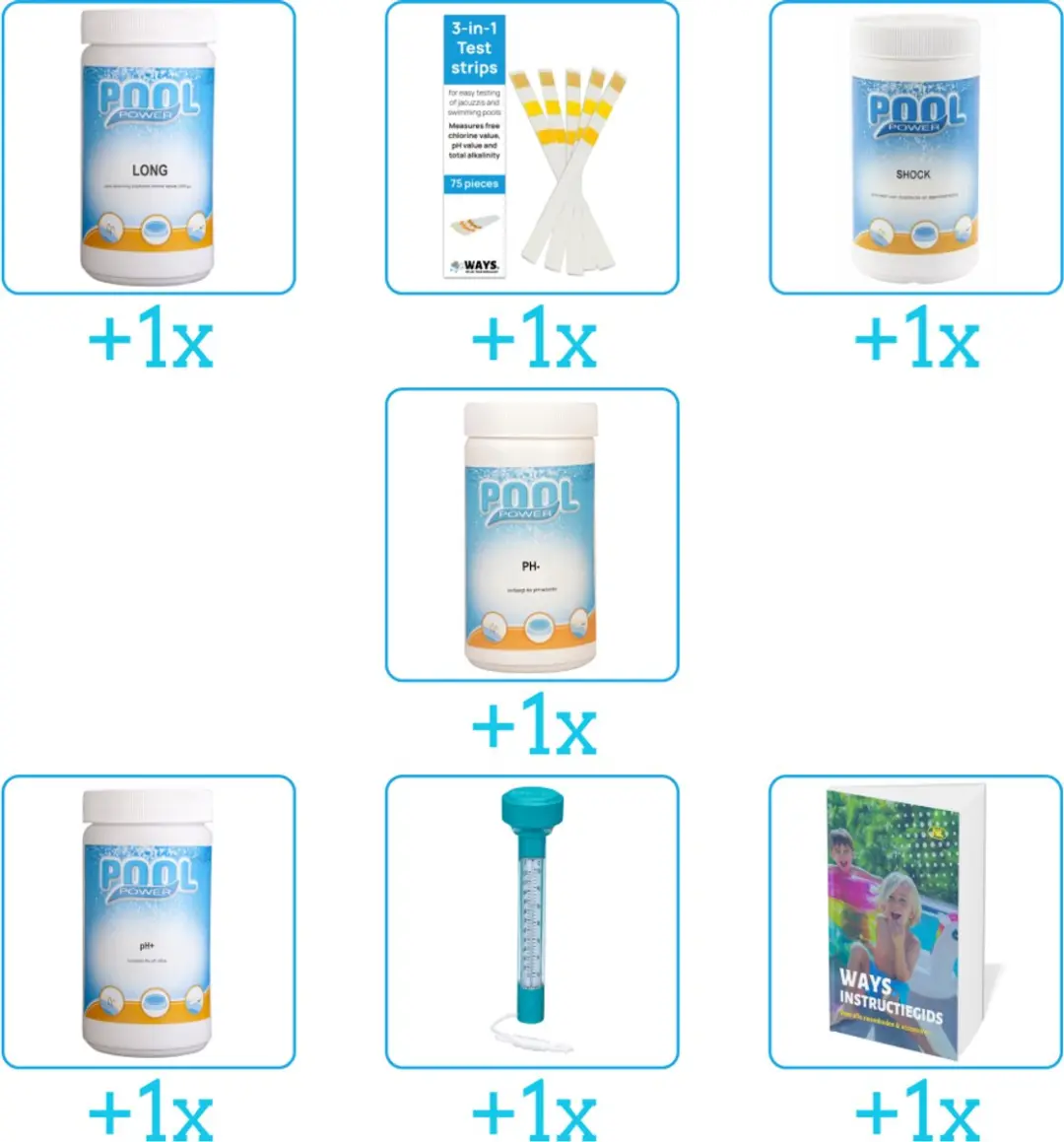 Pool Power Zwembad Onderhoudspakket 7-delig