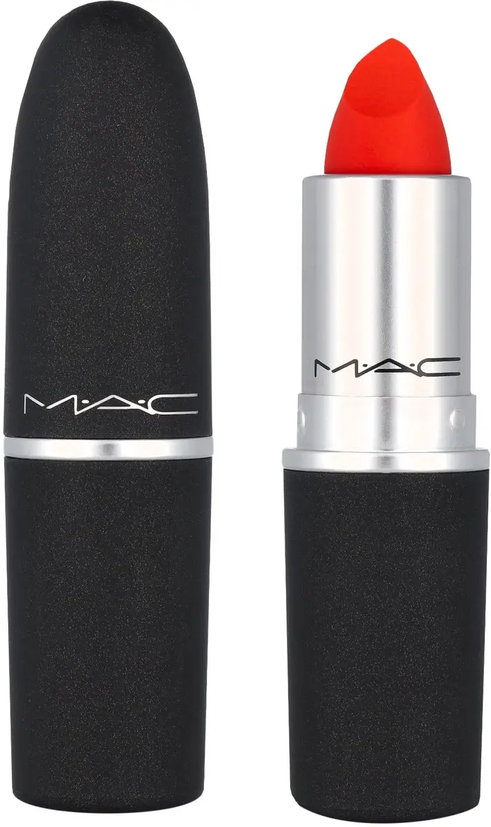 MAC Powder Kiss Lipstick Style Shocked - Zwart