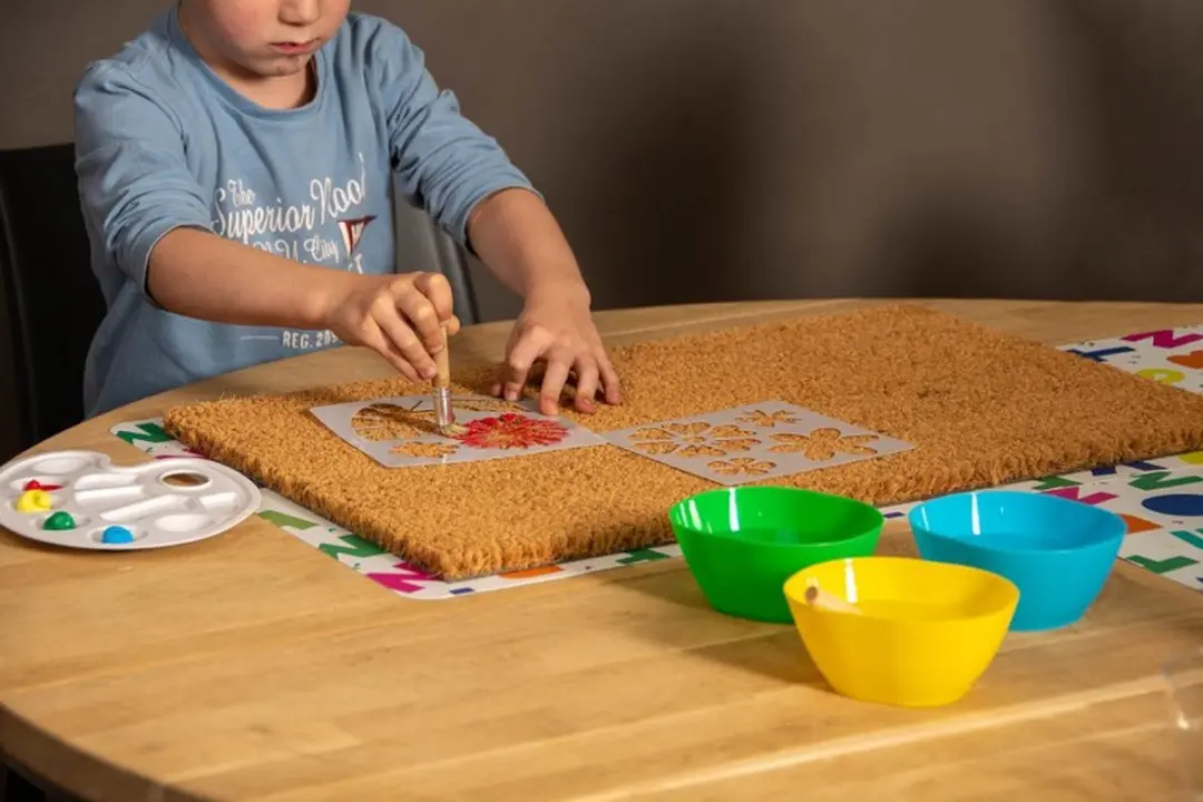 Esschert Design DIY Deurmat met Schildersset - Bloemen