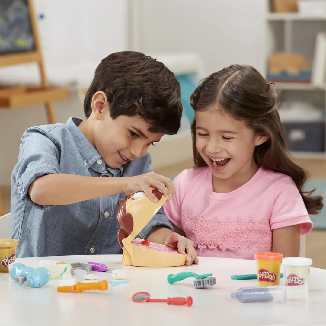 Play-Doh Top Tandarts Speelset - 8 Potjes Multikleur
