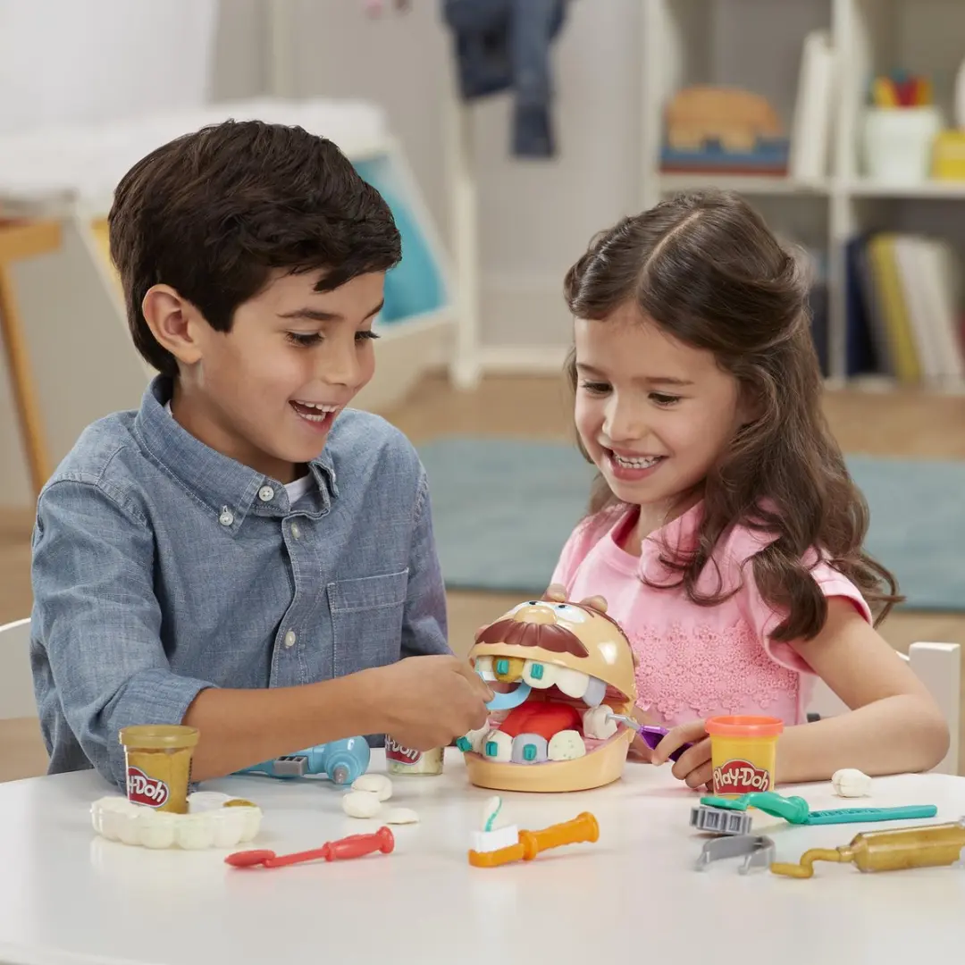 Play-Doh Top Tandarts Speelset - 8 Potjes Multikleur