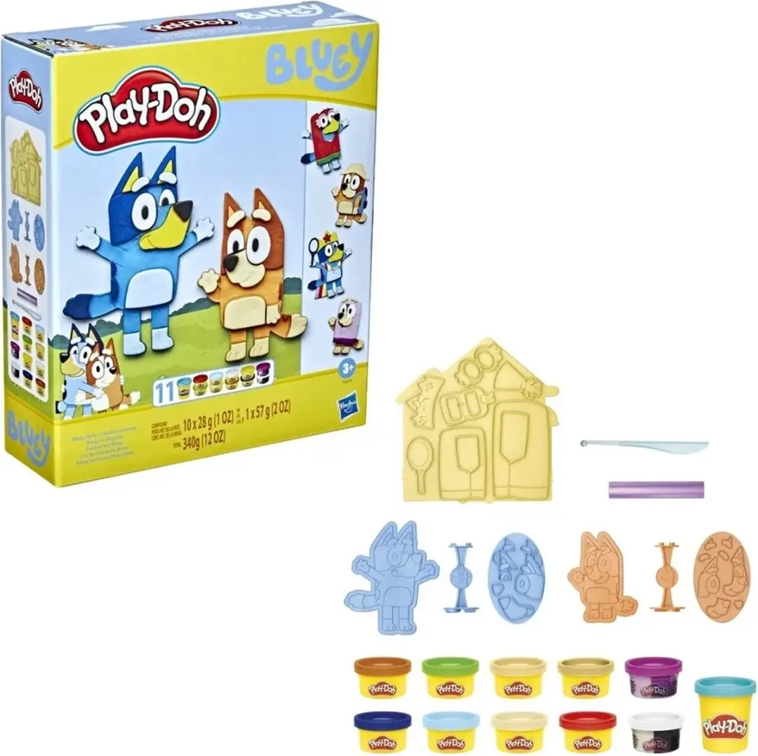 Play-Doh Bluey Verkleedset - 11 Kleipotten - afbeelding 6 van 6