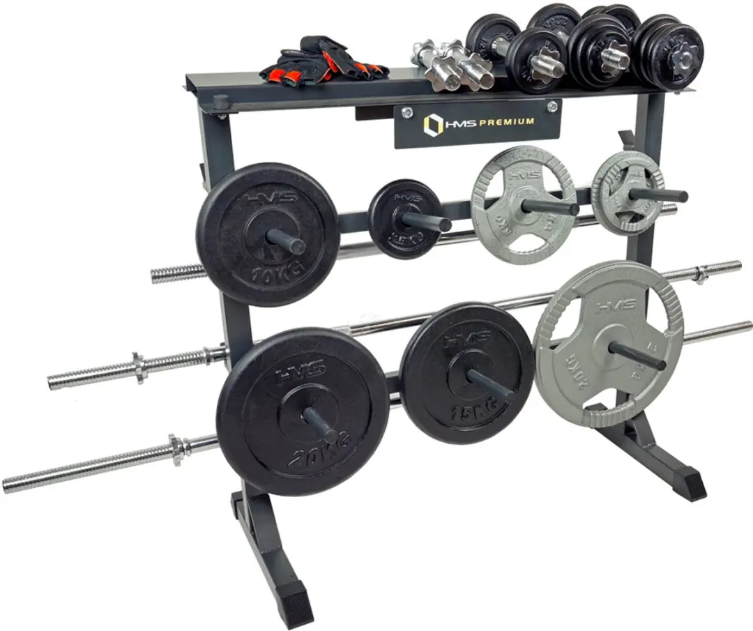 HMS Premium Opbergrek voor Halters en Dumbbells - Zwart