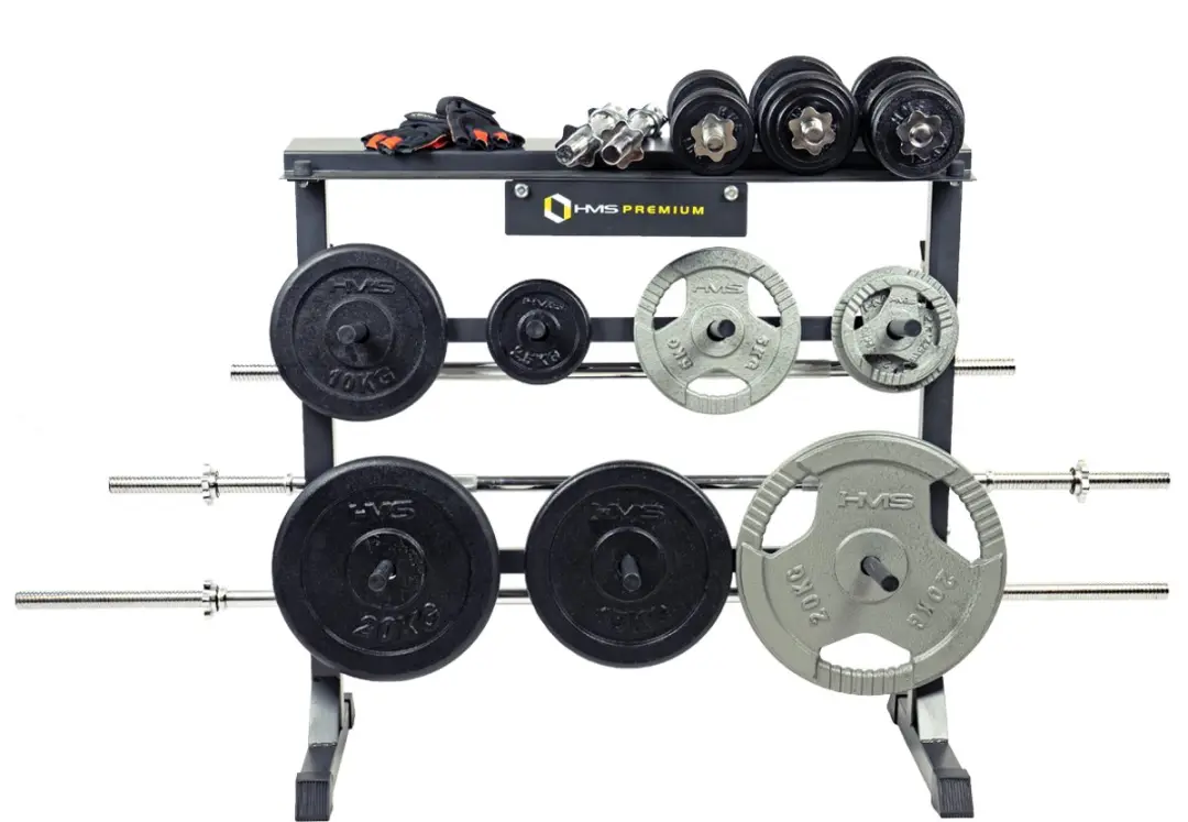 HMS Premium Opbergrek voor Halters en Dumbbells - Zwart