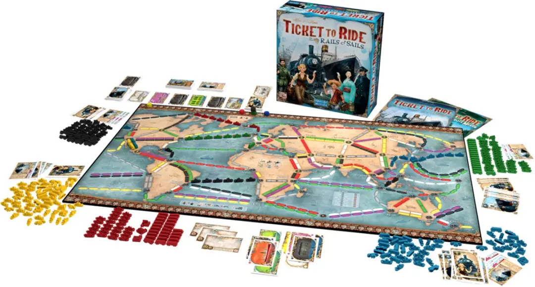 Days of Wonder Ticket to Ride Rails & Sails - 2-5 Spelers