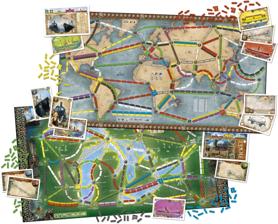 Days of Wonder Ticket to Ride Rails & Sails - 2-5 Spelers