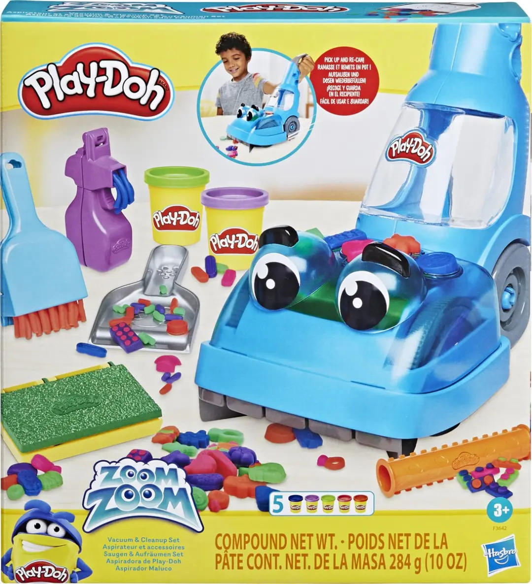 Play-Doh Zoom Zoom Stofzuiger en Opruimset