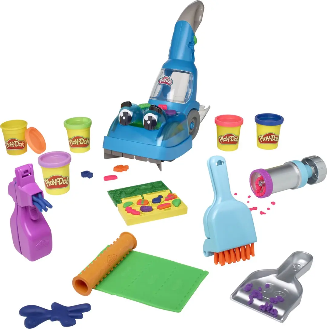 Play-Doh Zoom Zoom Stofzuiger en Opruimset - Multicolor