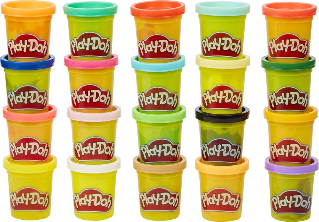 Play-Doh Bucket of Fun Boetseerklei - 20 Potjes - 14 Gereedschappen