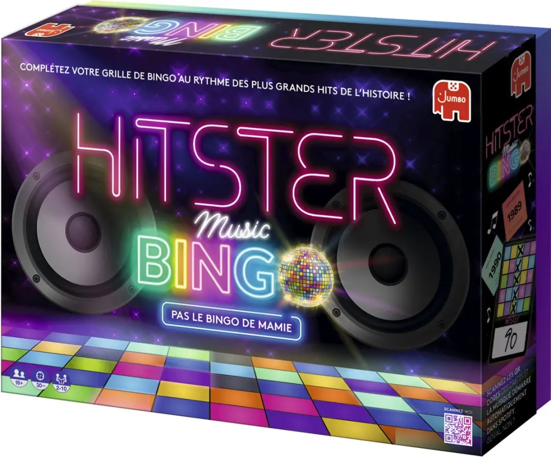 Hitster Bingo FR Franstalig Partyspel 1130100384 - 10 Spelers
