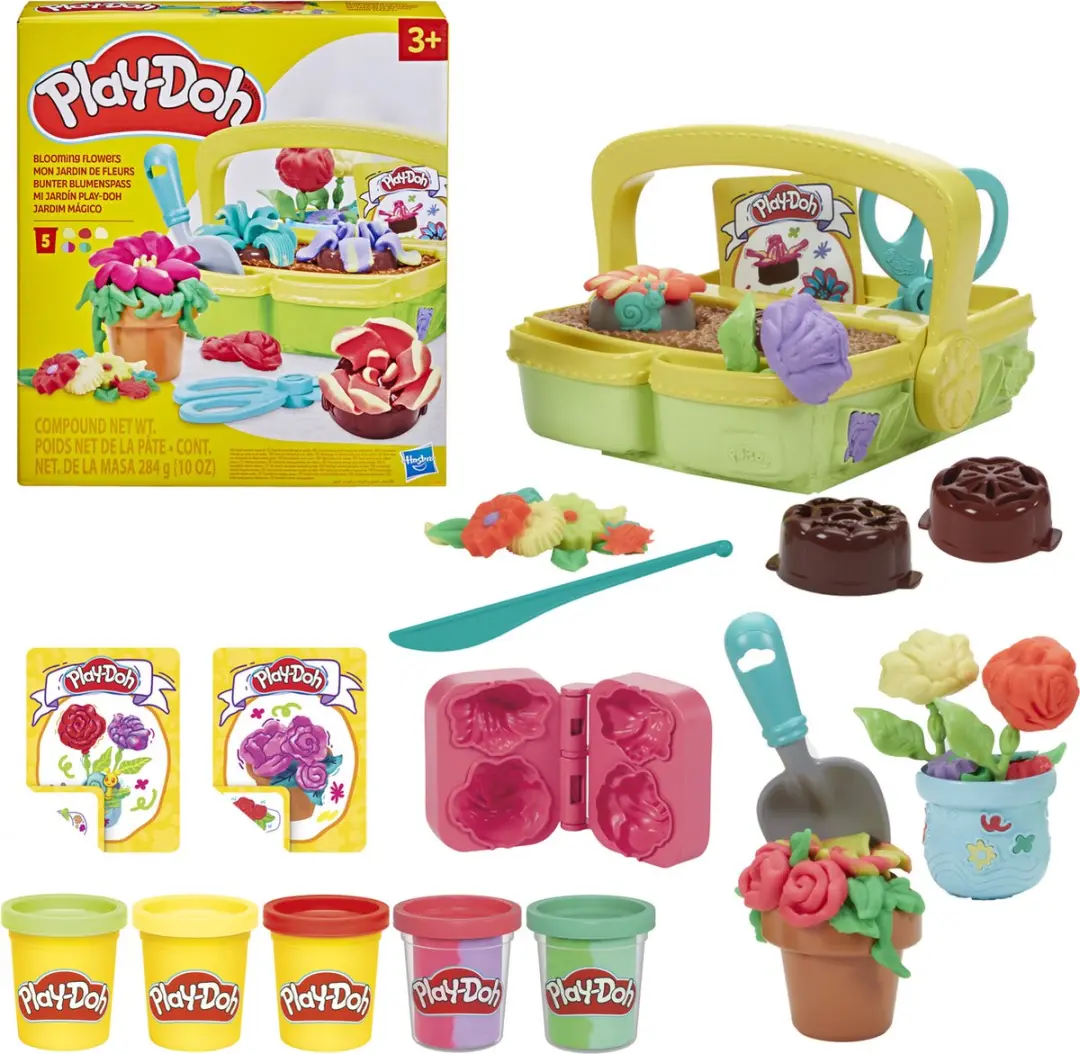 Play-Doh Bloeiende Bloemen Speelset - 18 Stuks