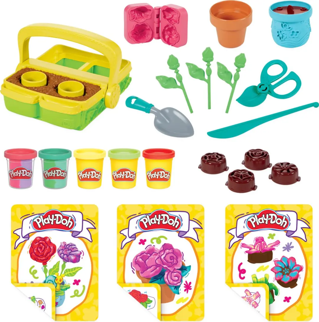 Play-Doh Bloeiende Bloemen Speelset - 18 Stuks
