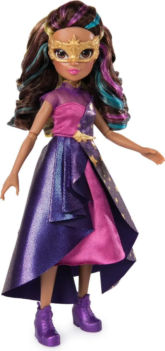 Unicorn Academy Pop Sophia Gemaskerd Bal - 9 Accessoires - Regenbooghaar
